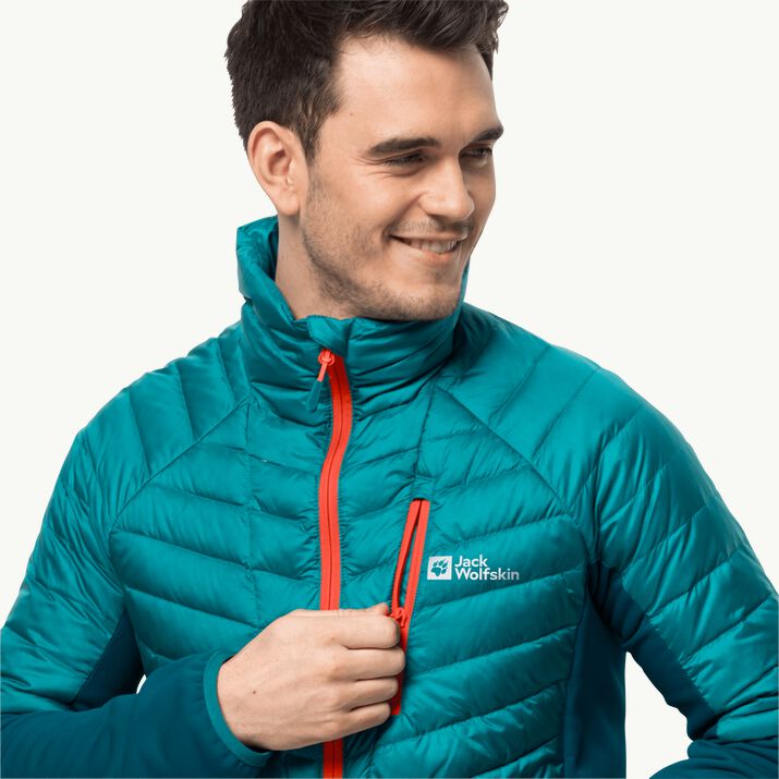JACK WOLFSKIN VESTE EN DUVET NEBELHORN HYBRID MEN OUTWEAR