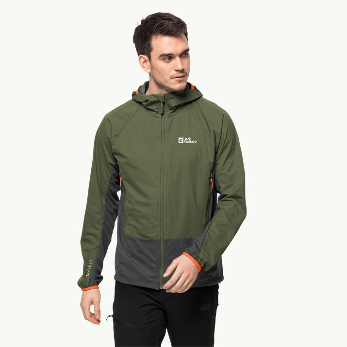 JACK WOLFSKIN VESTE SOFTSHELL EAGLE PEAK II HOODY MEN TOP